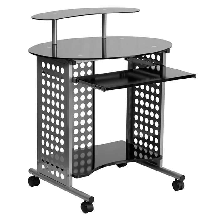 Symple Stuff Tedrow Oval Computer Desk Wayfair Canada